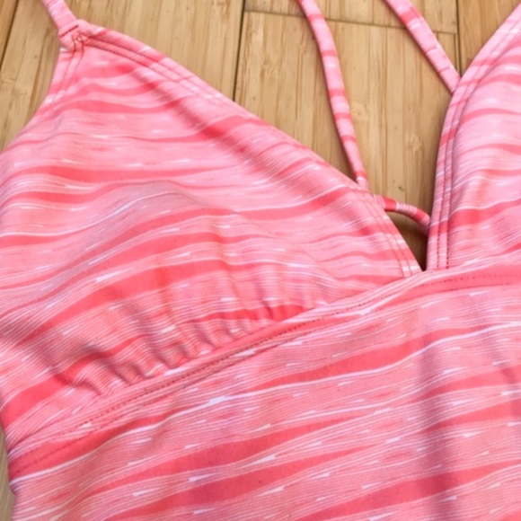 Athleta Ariel Peach One Piece Bathing Suit, S. - Picture 2 of 7